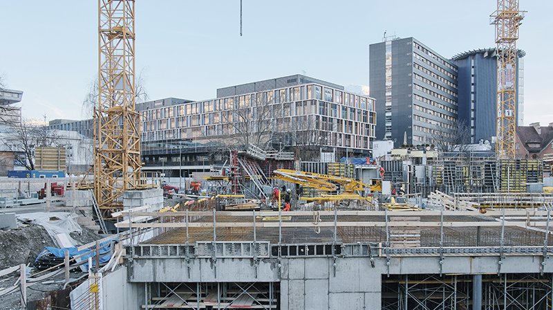 Baustellenbild Campus Innrain 